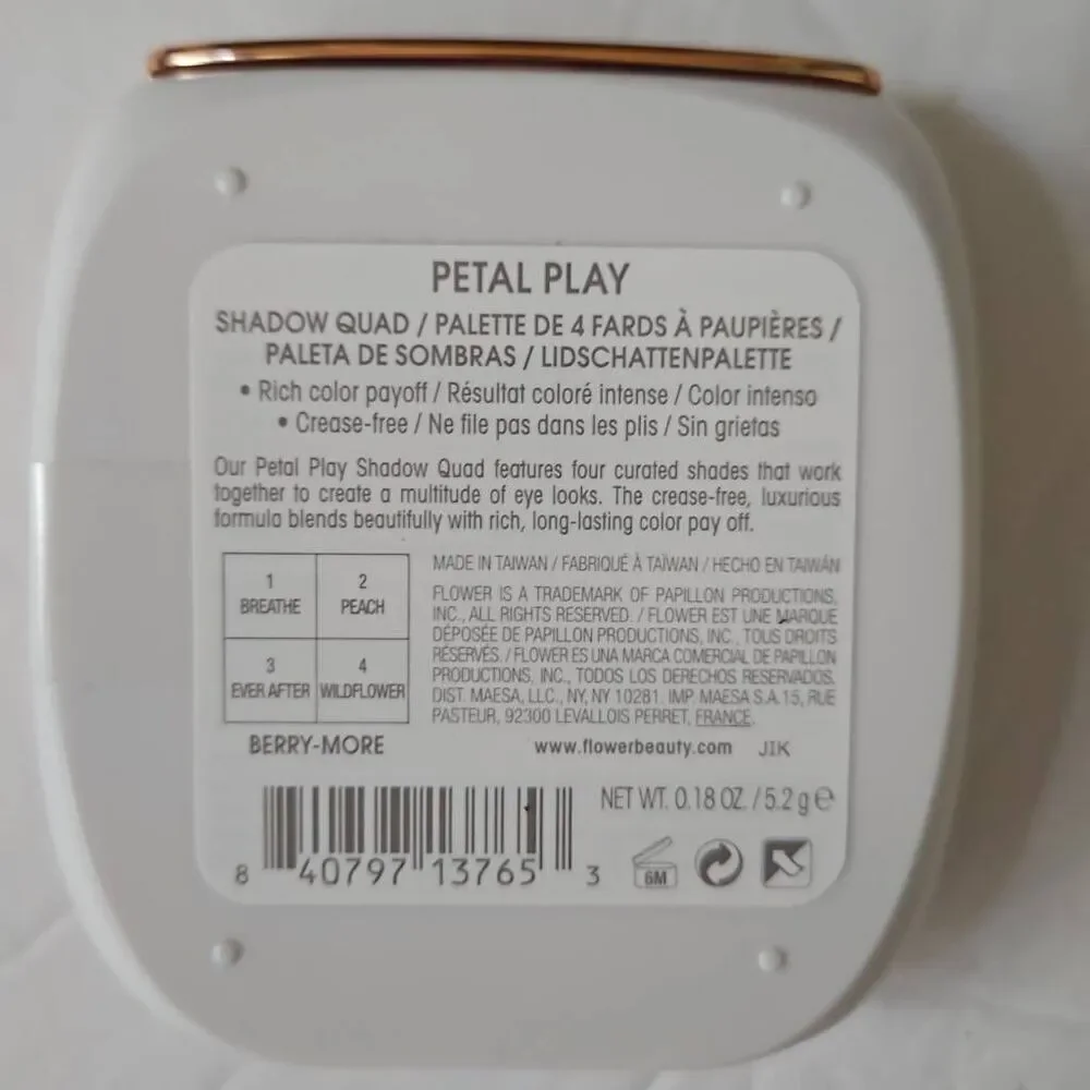 FLOWER by Drew Petal Play Shadow Quad Berry-More with One FLOWER Dual Ended Eyes